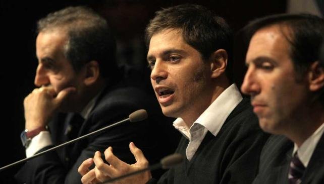 Guillermo Moreno, Axel Kicillof y Hernán Lorenzino
