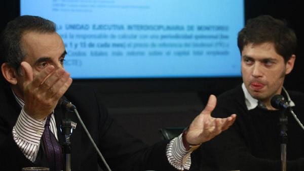 Guillermo Moreno y Axel Kicillof