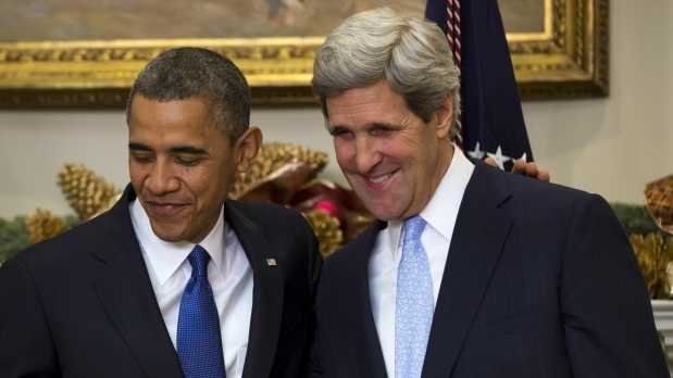 Barack Obama y John Kerry