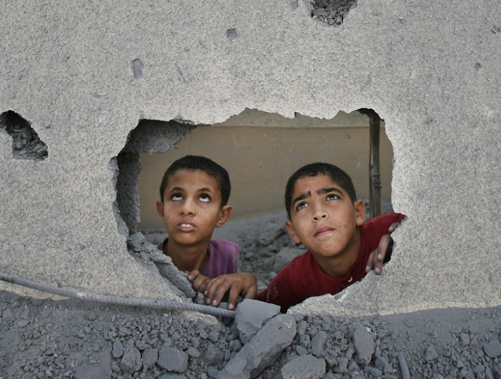 Niños palestinos