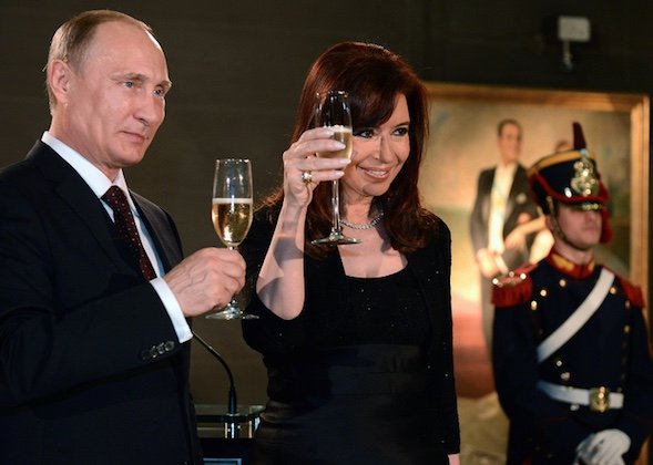 Vladimir Putin y Cristina Fernández de Kirchner