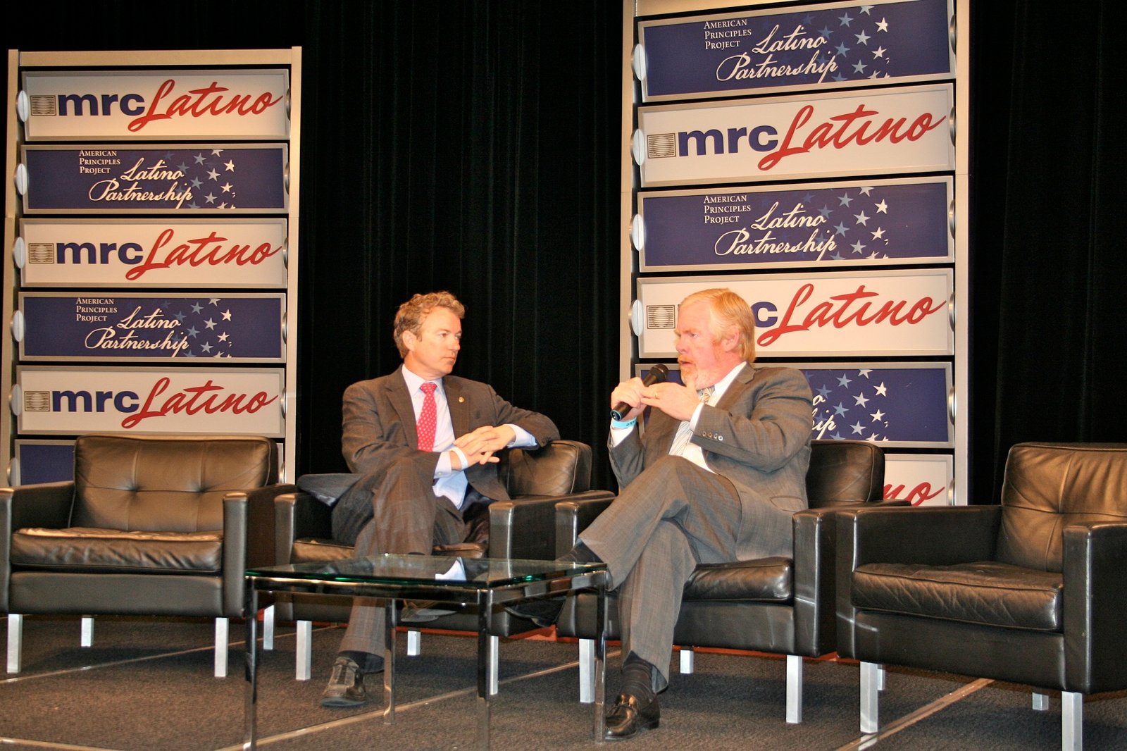Rand Paul y Brent Bozell, MRC Latino