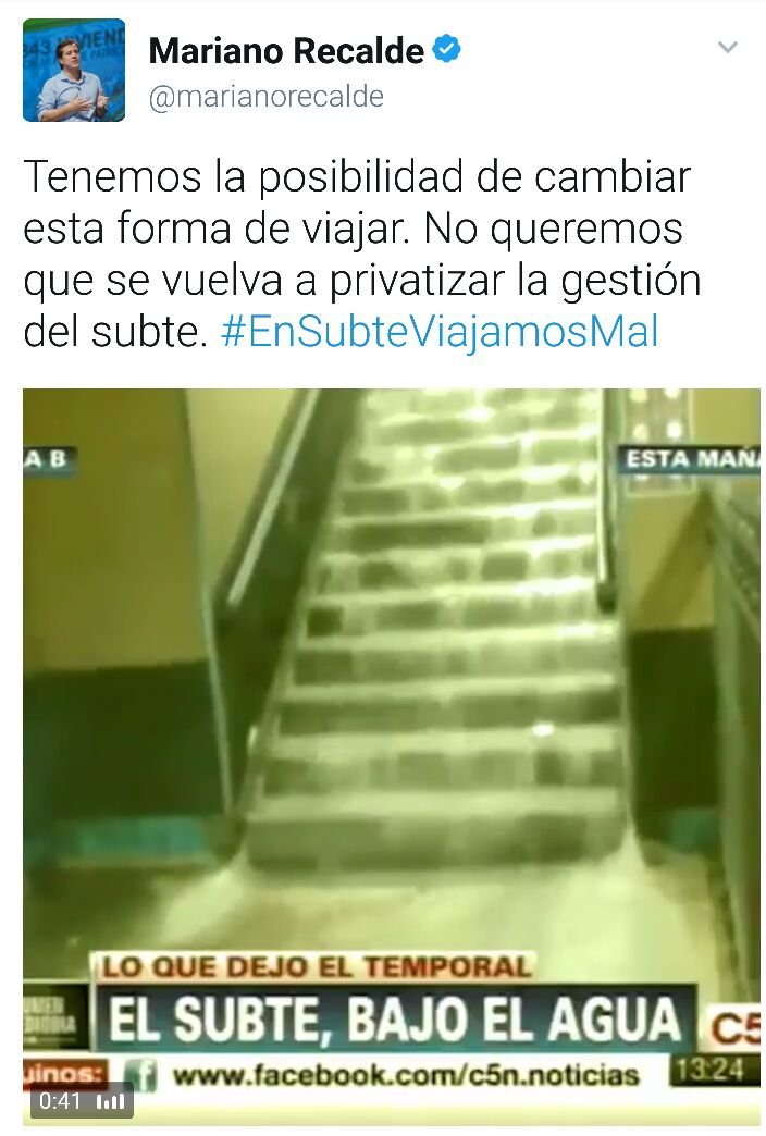 Recalde, subtes