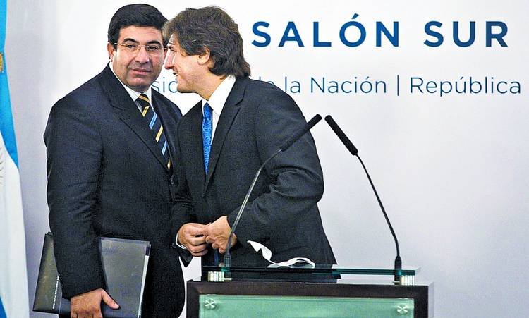 Ricardo Echegaray y Amado Boudou