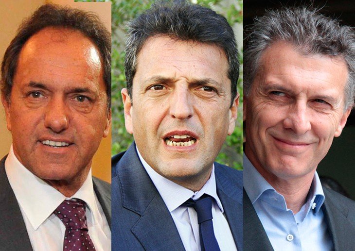 Scioli, Massa, Macri