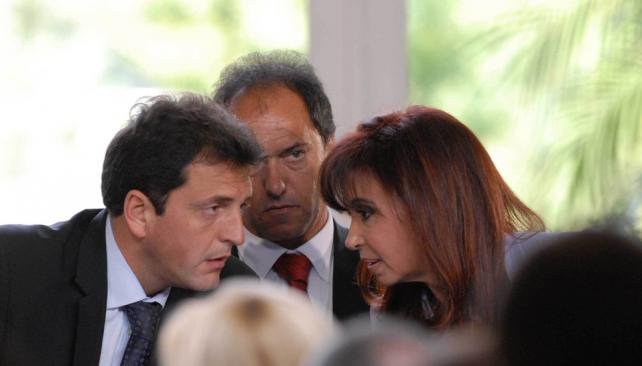 Massa, Scioli y Cristina