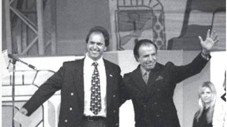 Daniel Scioli y Carlos Menem
