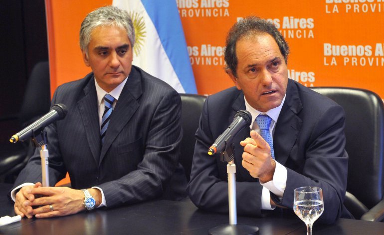 Daniel Scioli y Santiago Montoya
