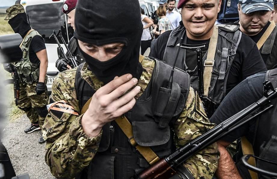 Separatistas rusos en Ucrania oriental