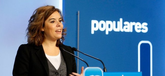 Soraya Sáenz de Santamaría, portavoz del Partido Popular de España