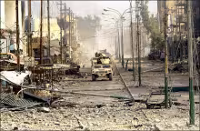 Irak: calle en Fallujah