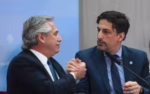 Alberto Fernández y Nicolás Trotta