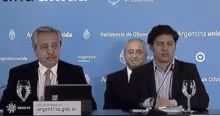 Alberto Fernández, Pedro Cahn, Axel Kicillof