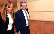 Anabel Sagasti y Alberto Fernández