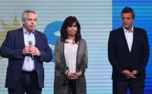 Alberto Fernández, Sergio Massa, Cristina Kirchner