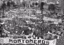 Montoneros, Argentina, marcha
