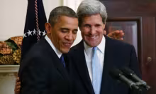 Barack Obama y John Kerry