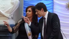 Presidente Cristina Kirchner y Juan Abal Medina