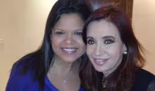 Cristina Kirchner y una de las hijas de Hugo Chávez