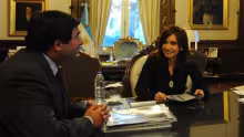Cristina Kirchner y Ricardo Echegaray