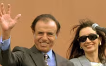 Carlos Saúl Menem y Cristina Kirchner