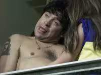 Diego Maradona en cancha de Boca Juniors