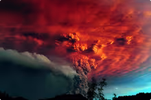 La erupción del volcán chileno Puyehue - Foto: El Economista, México