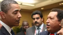 Barack Obama, Nicolás Maduro y Hugo Chávez