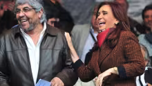 Hugo Moyano y Cristina Kirchner
