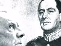 Jorge Luis Borges y Juan Domingo Perón