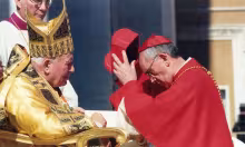 Juan Pablo II y Jorge Mario Bergoglio