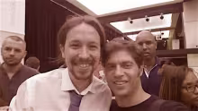 Kicillof y Pablo Iglesias