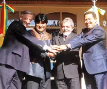 Kirchner, Chávez, Evo Morales, Lula Da Silva