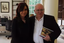 Ernesto Laclau y Cristina Kirchner