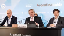 Horacio Rodríguez Larreta, Alberto Fernández, Axel Kicillof, Triunvirato de la Cuarentena