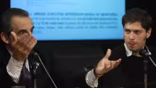 Guillermo Moreno y Axel Kicillof