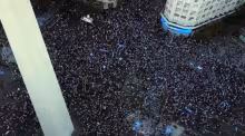 Obelisco, Festejos por el Mundial, Selección argentina de fútbol, Alberto Fernández, Kirchnerismo, Frente de Todos, Nerguizian