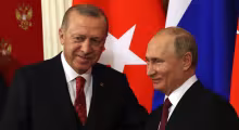 Vladimir Putin y Recep Tayyip Erdogan