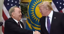 Trump y Nazarbayev, Kazajistán