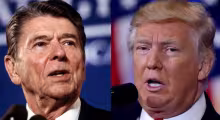Trump y Reagan