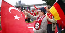 Manifestantes pro Erdogan en Colonia