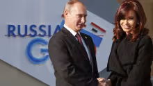 Vladimir Putin y Cristina Kirchner