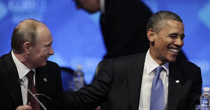 Vladimir Putin y Barack Obama
